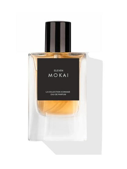 SEATTLE Eleven Mokai Eau de Parfum 50ml, warm gourmand woody fragrance with a long-lasting base of creamy woods and musk.